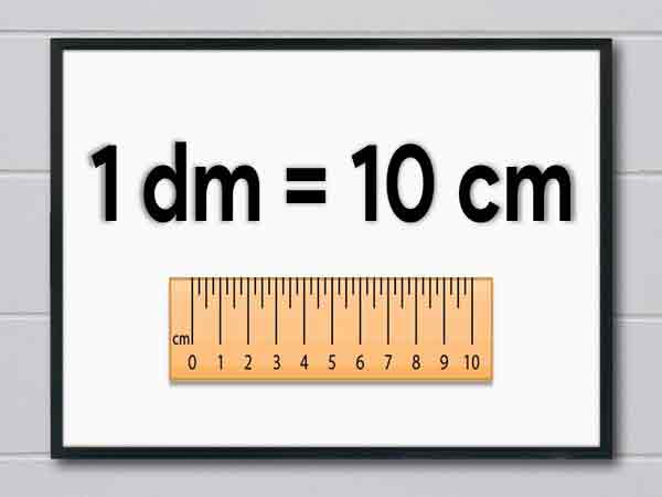 1dm bằng bao nhiêu cm?